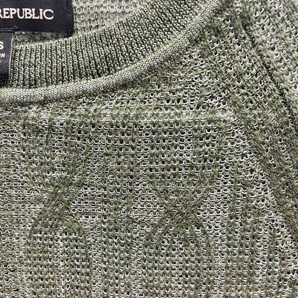 Banana Republic green mesh long-sleeve Sz XS - Picture 5 of 7